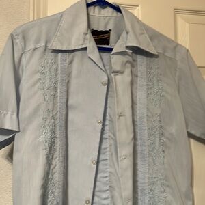 Rare Vintage Creaciones Fanny embroidered dress shirt size 38